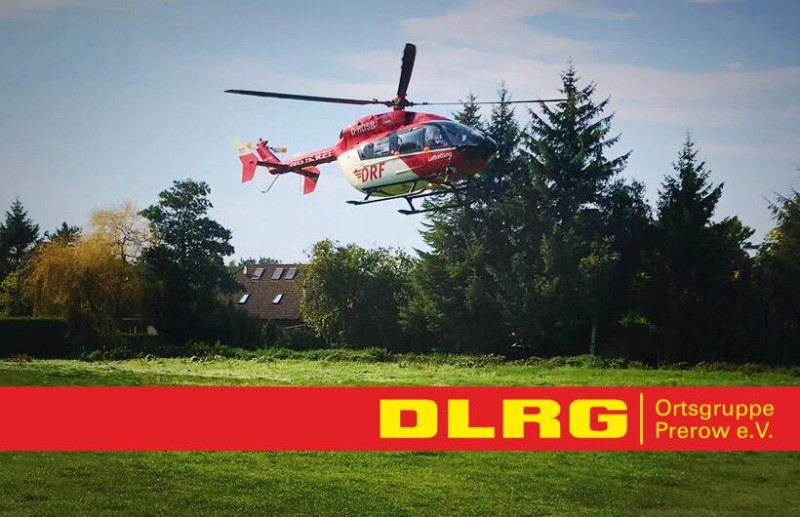 Symbolbild: Landung Christoph 47 aus Greifswald am Rettungszentrum Prerow
